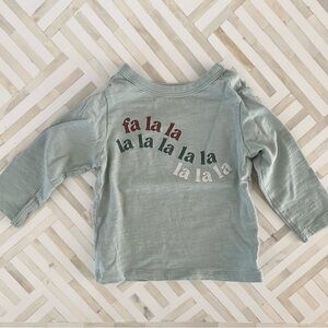 LITTLE CO. Fa La La Holiday Song Shirt, 6mo